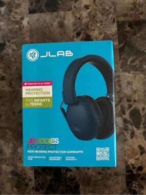 Jlab JBuddies Protect Kids Hearing Protection  Earmuffs Navy Headphones New